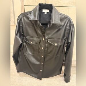 Evereve Black Leather Jacket for Women